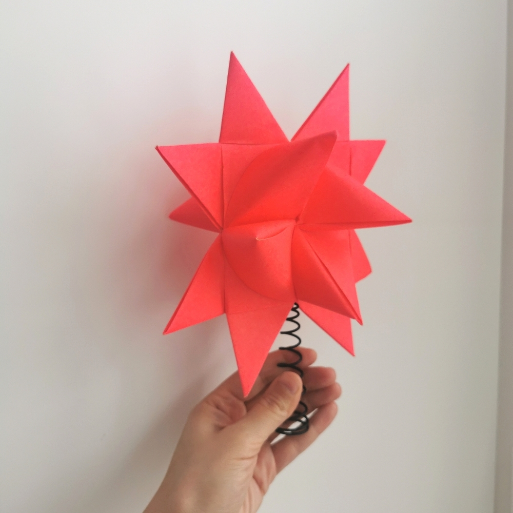 Anthropologie Red Star Ornament
